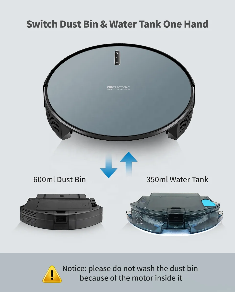 Proscenic 830P High-end Robot Vacuums Gyro Navigation Robotic Vacuum Cleaner
