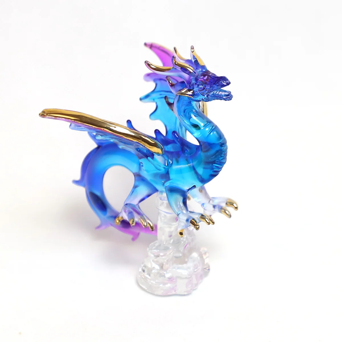 Western Style Magic Dragon Model Glass Ornaments Festival Indoor Party Decoration Factory Direct Sell Cheap