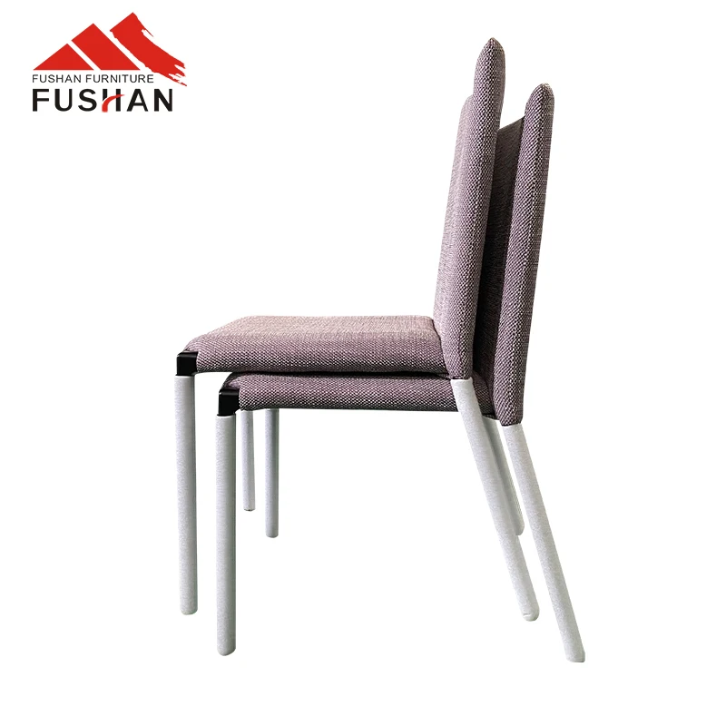 Hot sell polished aluminum stackable upholstery general specific use modern hotel banquet chair
