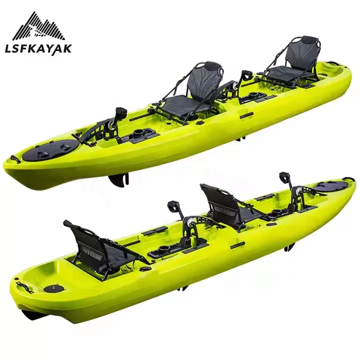 LSF 2 человека двойная ножная педаль каяк Рыбацкая лодка каноэ/каяк с электродвигателем CE продажи на каяке Китай