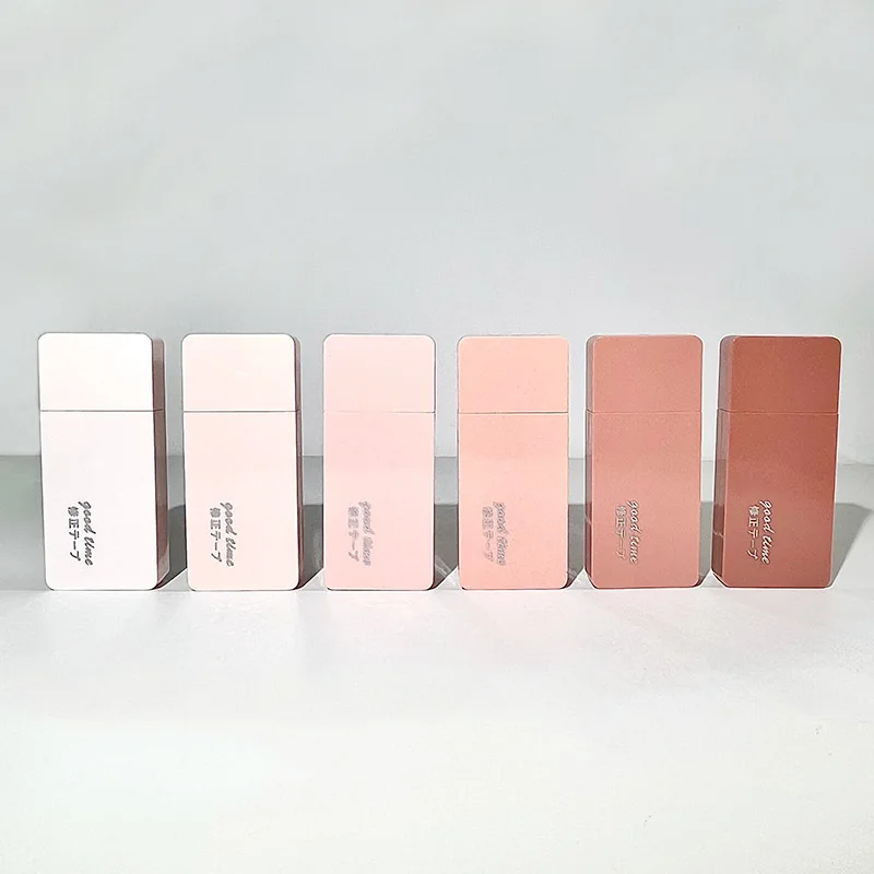 New gradient color correction tape creative high-capacity correction tape portable student correction tape set 6 pieces