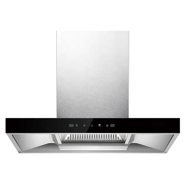 90cm household Cooker Hood T-shape SUS Kitchen Appliance Range Hood Wall-mounted chimney extractor
