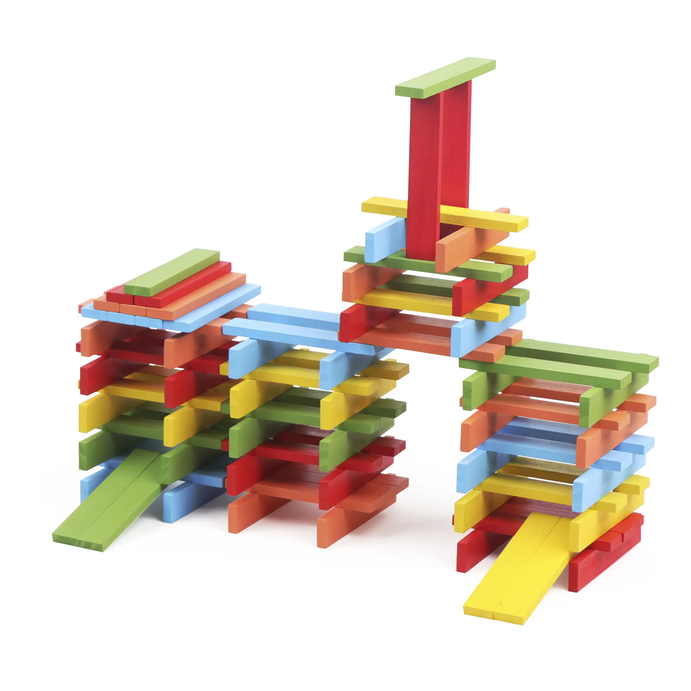 Wooden Building Blocks Montessori Stem Construction Blocks 3D Wooden Puzzle Educational Toys