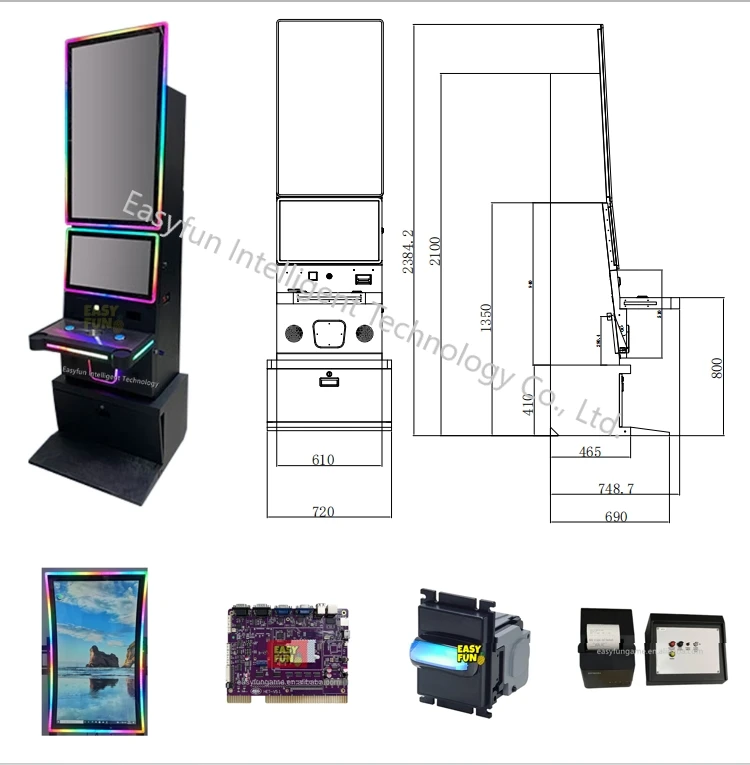 Arcade Game Machine with HET Game PCB Video Game Magic Night Texas Gas Station