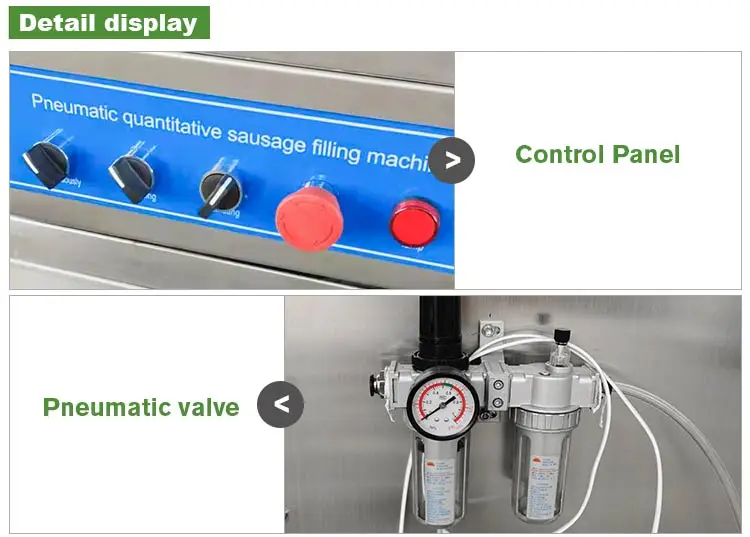 Pneumatic Chicken Sausage Filler Stuffing Make Machine Stuffer Fill Second Hand Embutidora Industry