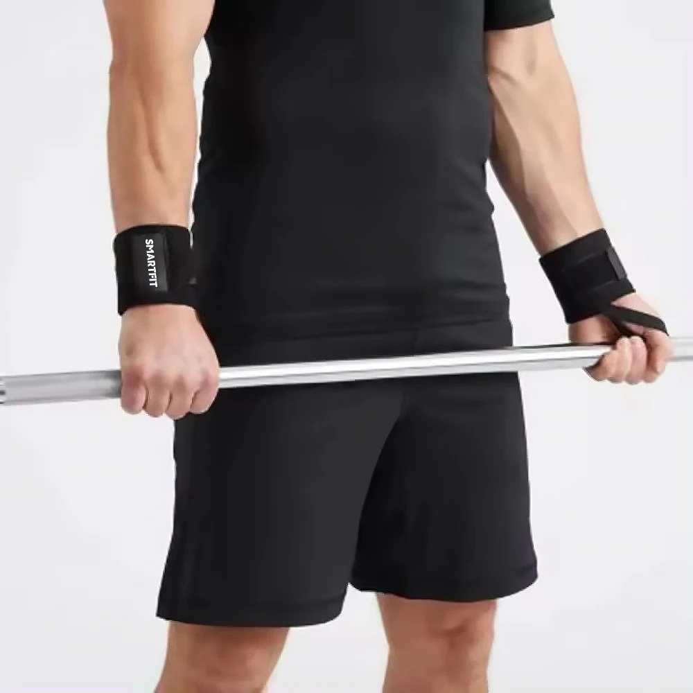 SMARTFIT Fitness Safety Wrist Wraps Wrist Support Braces Wrist Strap with Thumb Loops For Gym Weight Lifting