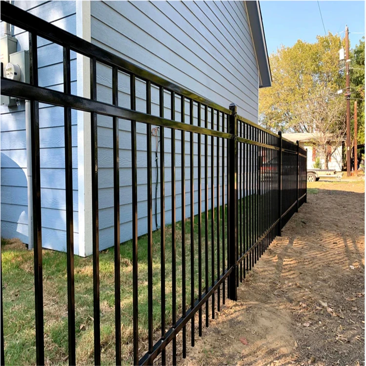 Metal Powder Coated Iron Steel Garden Fence, Trellis & Gates High Quality Garden Security Wrought Iron Steel Fence