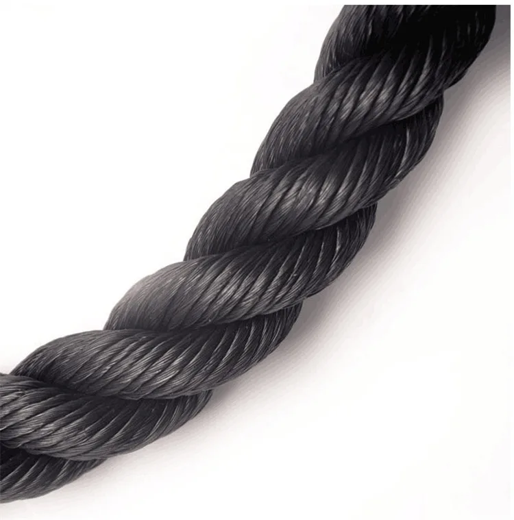 Low MOQ Heavy Duty Pull Down Triceps Gym Rope Solid Rubber Ends Training Accessories Handle Bar