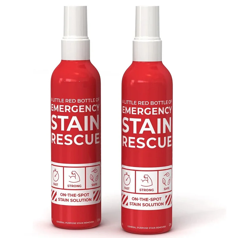 EMERGENCY STAIN Remover Spray for Fresh or Set Food, Grass, Ink, Blood, Lipstick Stains