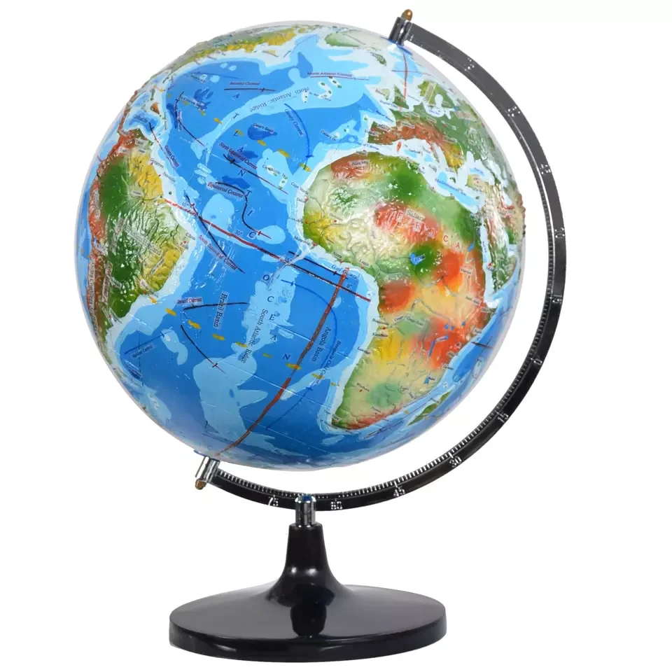 Educational Equipment Geography Three-dimensional Topographic Globe Observe and Teach Clearly