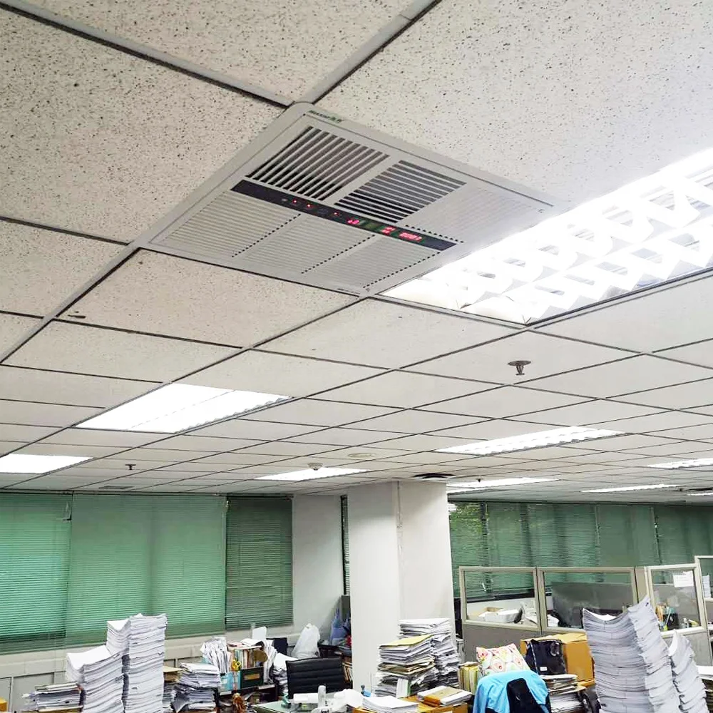 2024 best price electrostatic dust removal air cleaner H13 hepa filter ceiling mounted air purifier