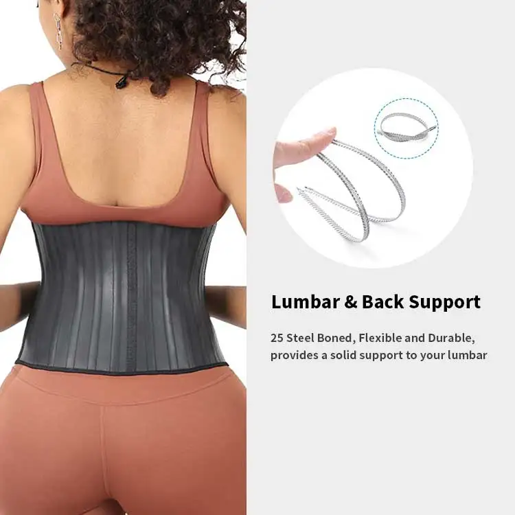 Wholesale W Shape Underbust Corset Belly Control Scoop Bra Cincher Body Shaper Sport Girdle 25 Steel Bone Slimming Waist Trainer