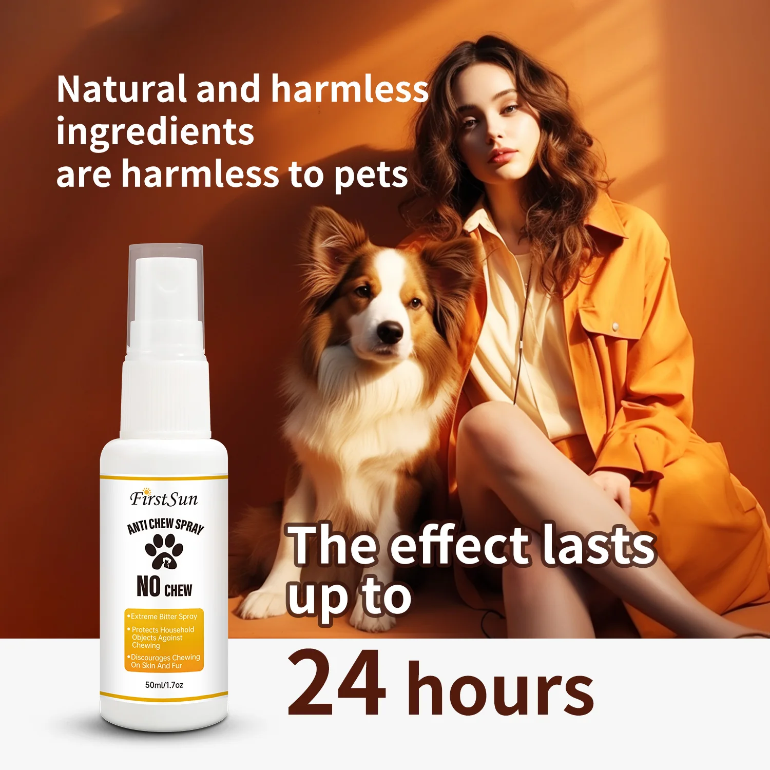 Private Label Stop Biting Anti Chew Extreme Bitter Spray for Dogs Cats Rabbits Safe for Furniture