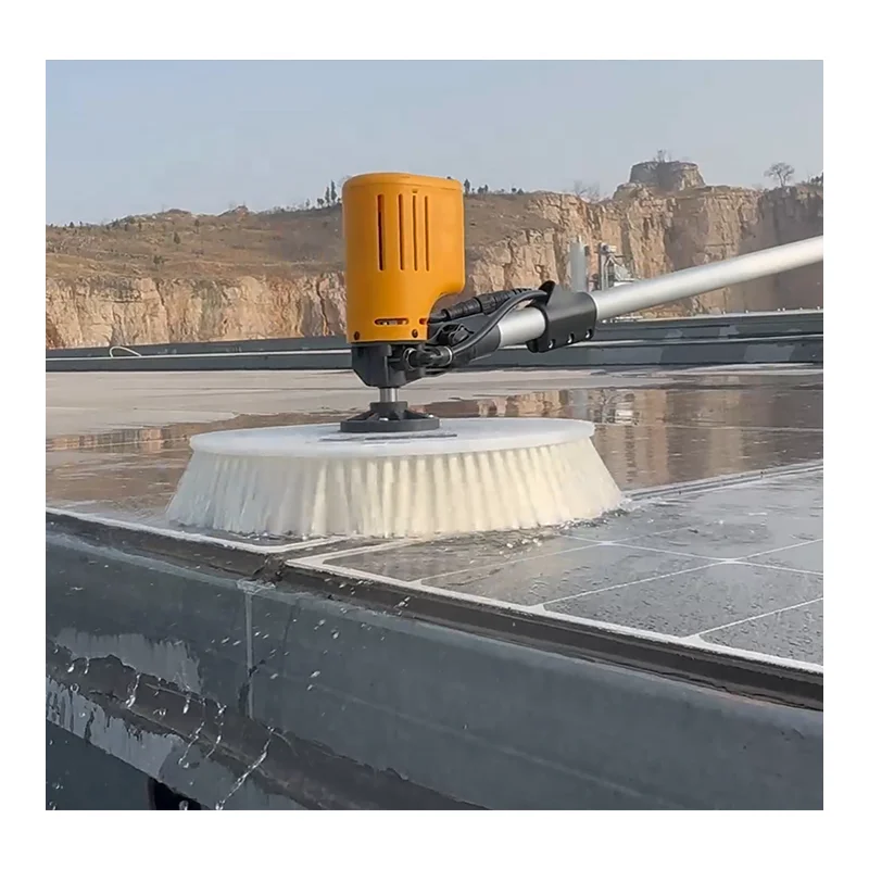 Factory Price Solar Panel Cleaning Brush Rotating Water Powered Rotating Solar Cleaning Brush photovoltaic Plate Cleaning Brush