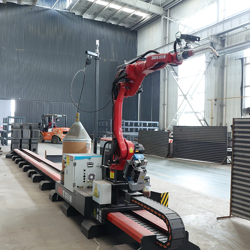 ZMDE Manufacturing H Beam Structural Steel Robotic Welding Rotary Robot Welding Station Steel Beam Welding Robot