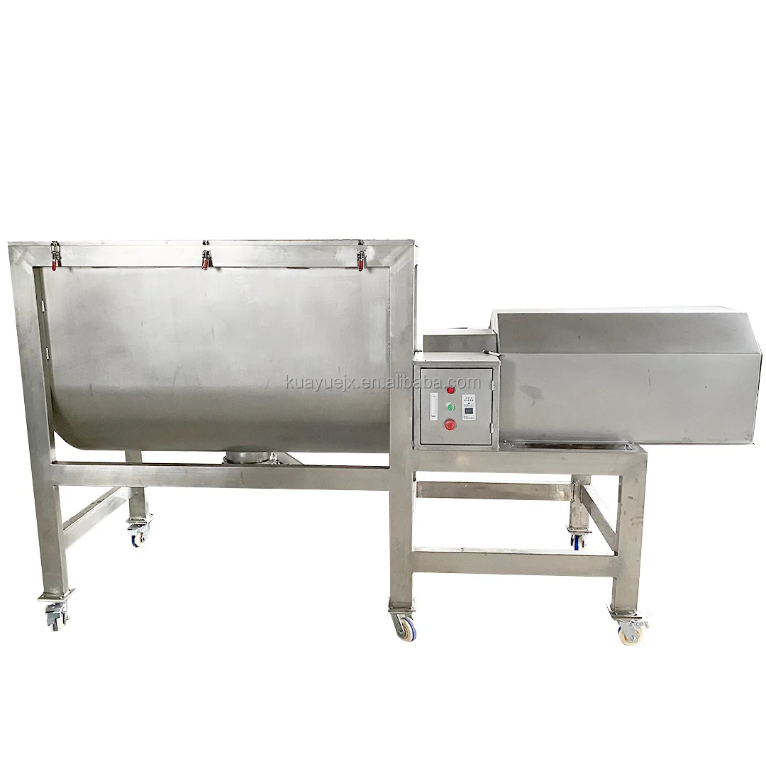 Video! Wldh Stainless Steel Drum Double Cone Horizontal Ribbon Blender Industrial Food Powder Mixer Machine