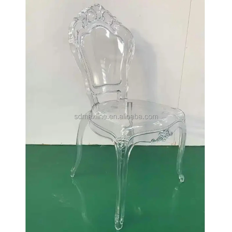 Resin Acrylic Crystal Clear Wedding Beauty Princess Bella Chair
