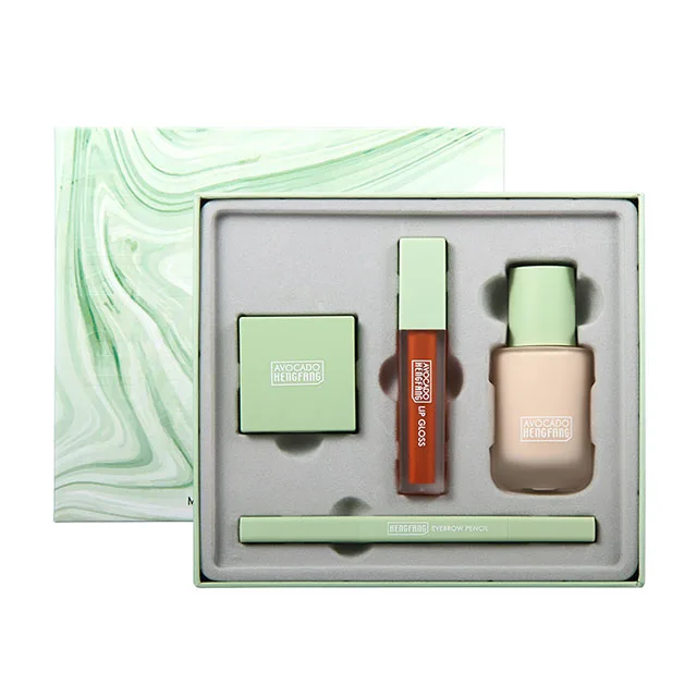 Набор из 4 коробок авокадо зеленого цвета