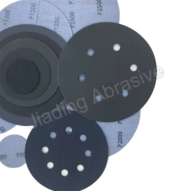 silicon carbide abrasive polishing disc with hook and loop backing fine polishing