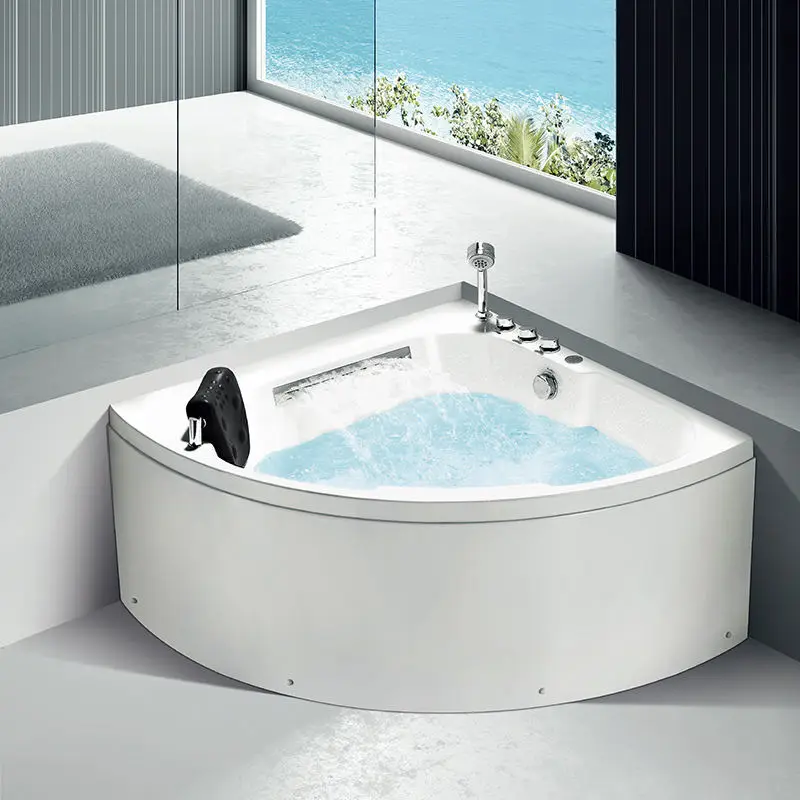 Kamali M3012 cheap ssww whirlpool spa massage chinese foshan natural marble standing triangle bathtub