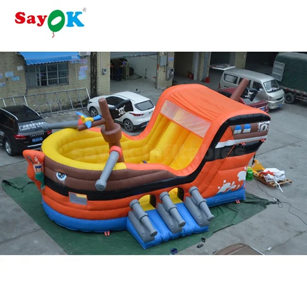 Giant Inflatable Pirate Slide Kids Bouncers Jumpers Used Bouncy Castles For Sale