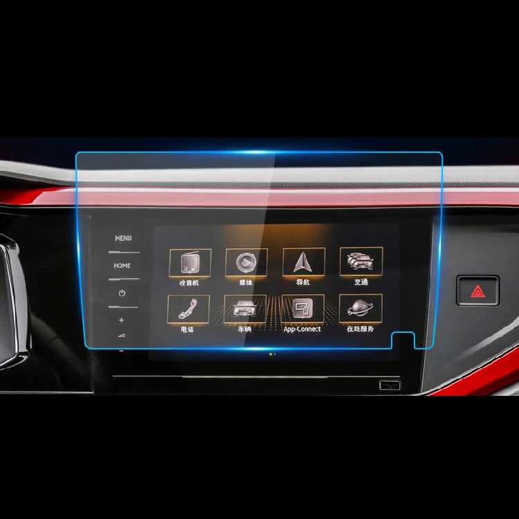 
 Для Volkswagen Polo 2019 2018 навигационная пленка из закаленного стекла автомобильные аксессуары украшение интерьера  