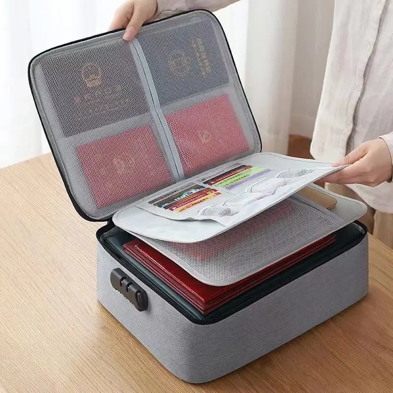 ST-103 2022 OEM2022 custom Large capacity multi-function layer document passport card storage bag organiser box organizer