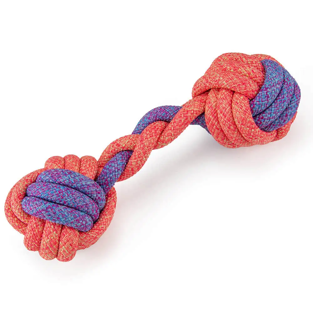 Wholesale Durable Bite Resistant Pet Dog Rope Toys Custom Interactive Teeth Cleaning Chew Dog Toys Polyester