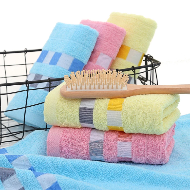 wholesale cheap 100% cotton pool towels soft absorption spa face towels thin jacquard weave hand towel