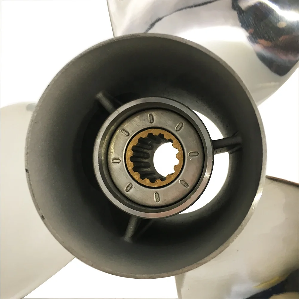 High Polished Stainless Steel Propeller 316/304 Stain Marine Boat Outboard Propeller 3 Blade For YAMAHA Engine P40-P60