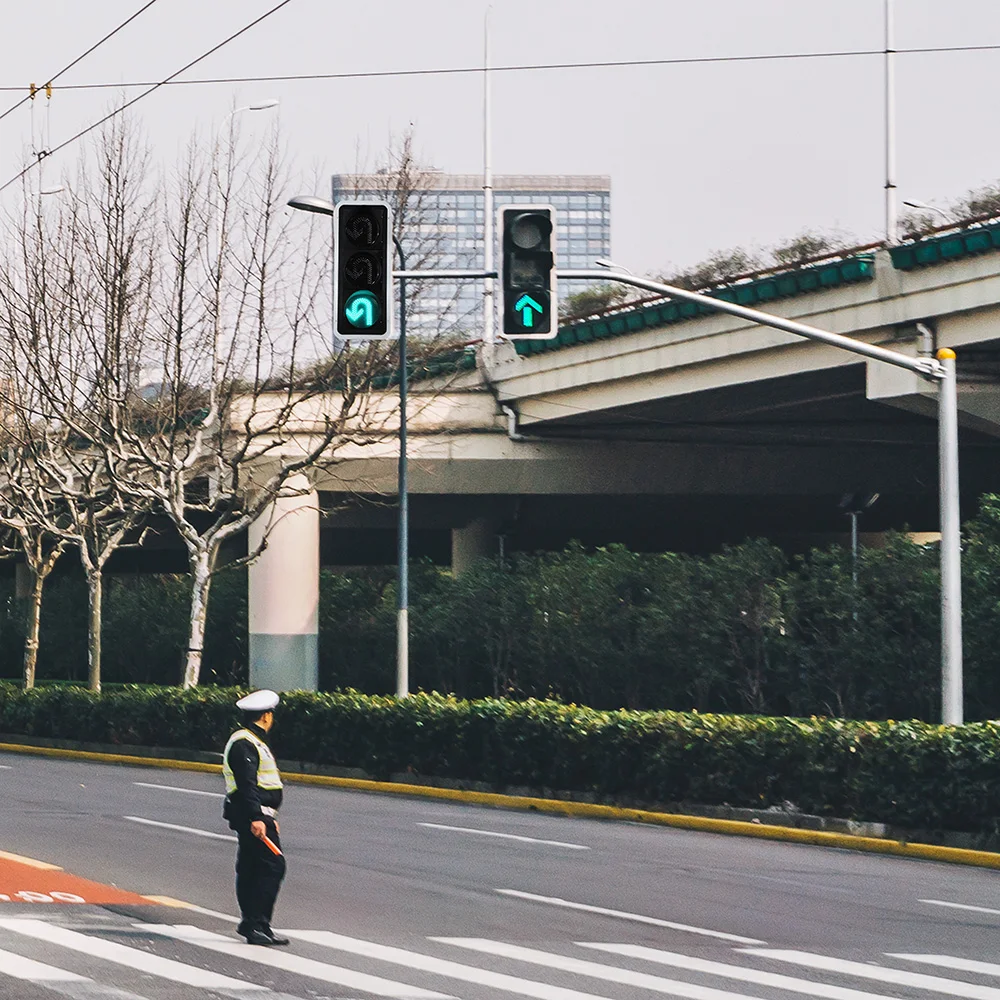 Yangzhou Fama Trafficon 400mm Arrow Traffic Lights Newest Desgin Red Yellow Green Arrow Led Traffic Signal Light