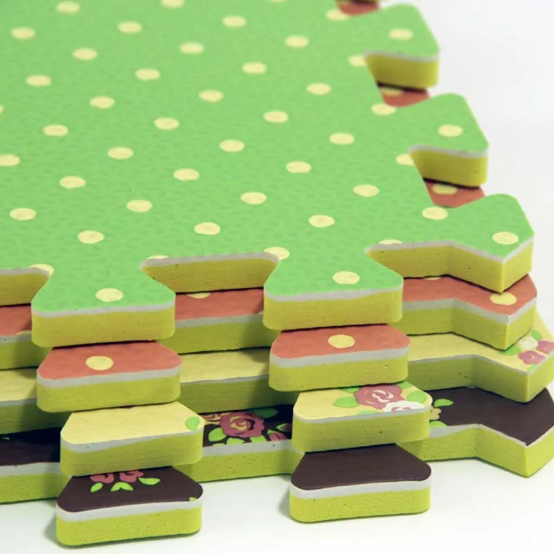 Household heat transfer printing Eva  Exercise Puzzle Interlocking Foam Floor Mats