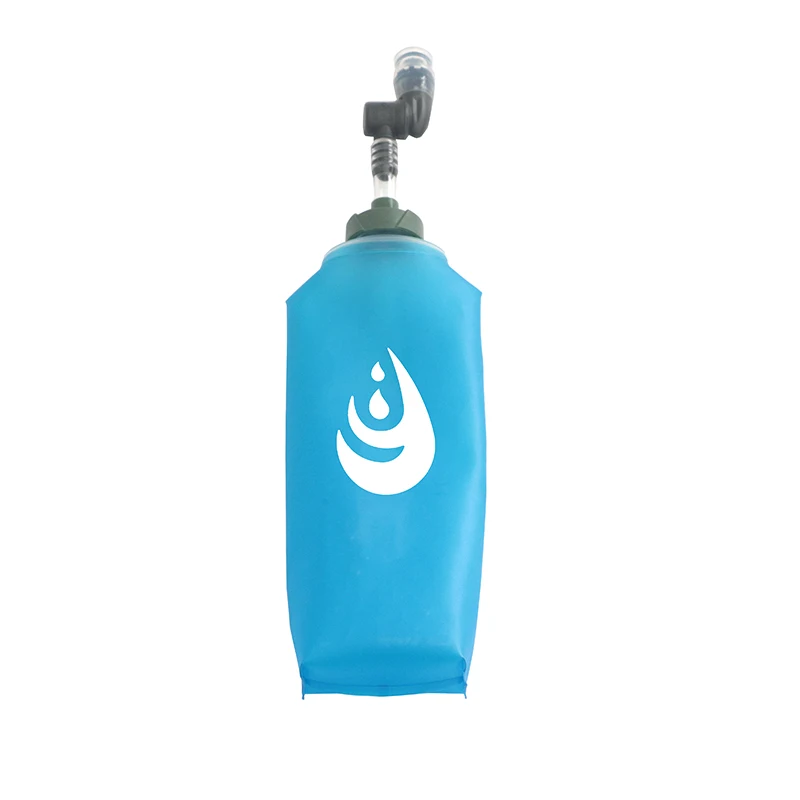 500ml Bpa-free Soft Flask Folding Collapsible Rotatable Bite Valve Tpu Water Bottle