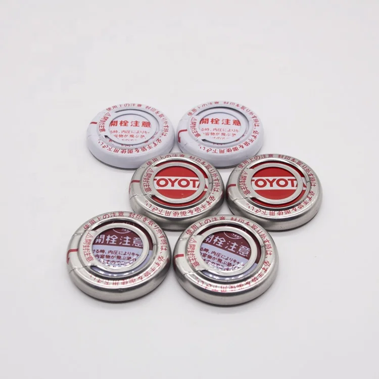 China Factory Supplier Japan Style Metal Squeeze Caps For Motor Engine Oil tin Cans