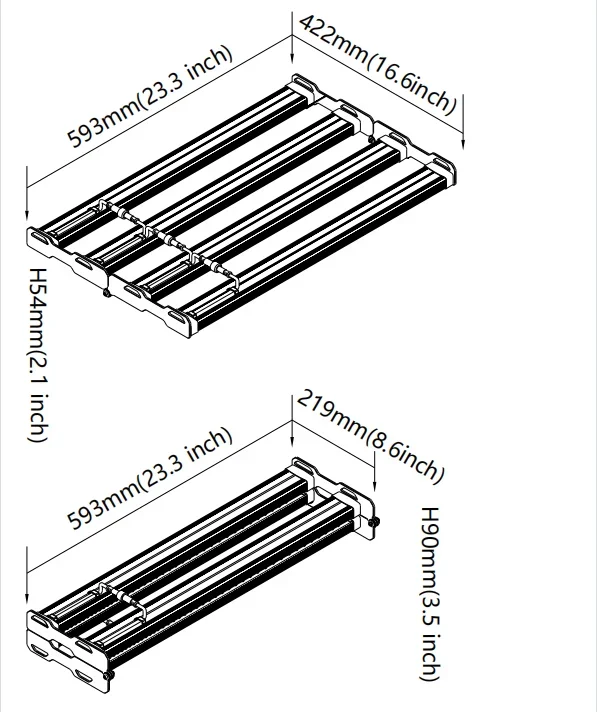 2X2ft Kingbrite 240W Samsung LM301H with XP-E2 660nm Strip Led King Brite Bar Grow Light