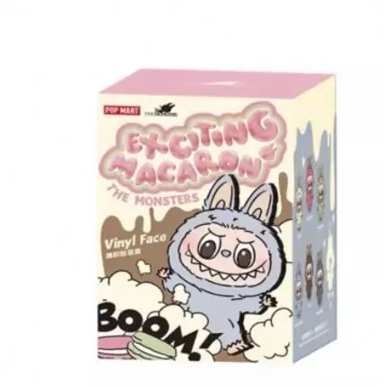 SS Stock Creative Labubu Doll Macaron Bind Box POPMARTS Trendy Play PVC Labubu Blind Box Figure Kids Toys for Gifts