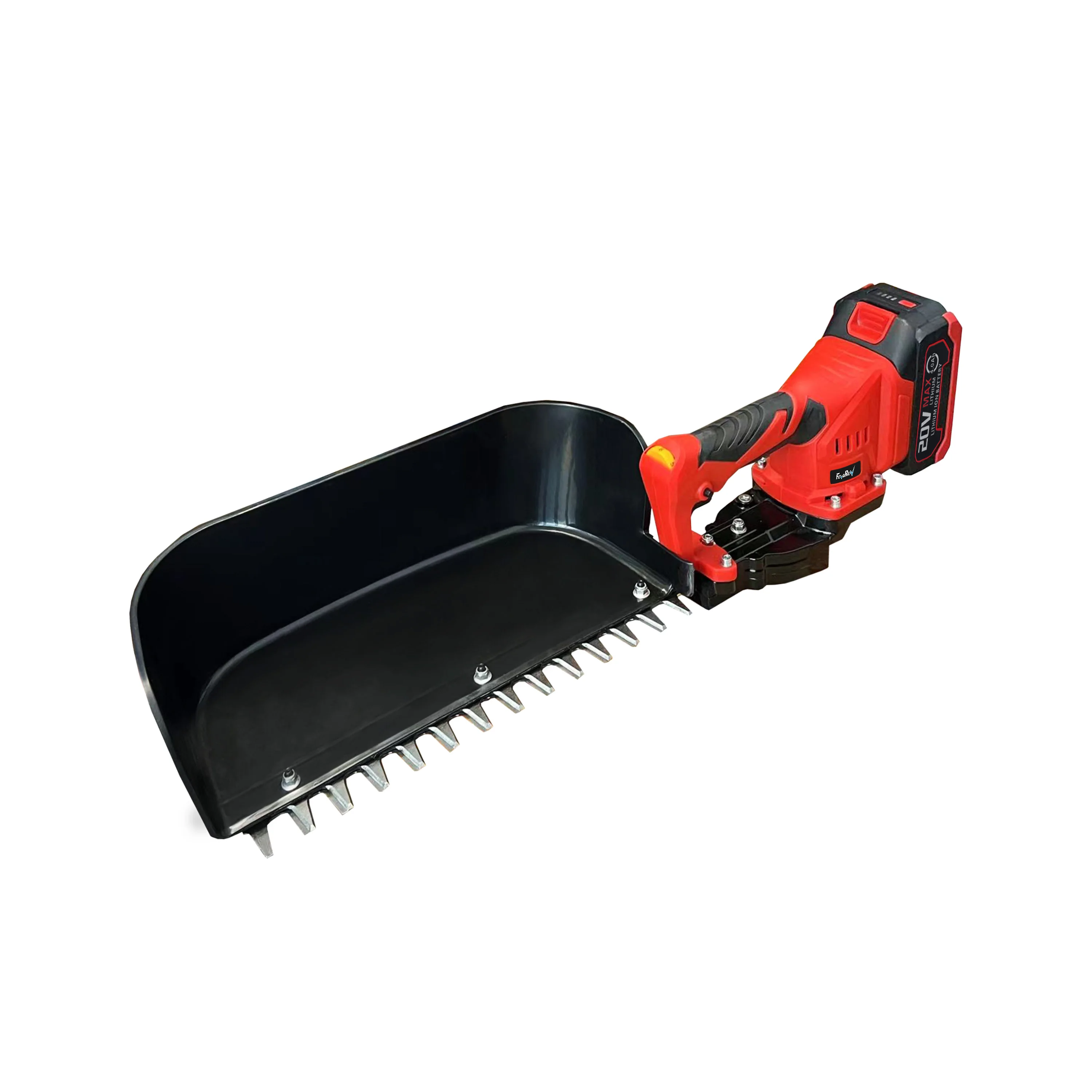 compact design light weight cordless electric 20V tea harvester with large baffle and stainless steel blades