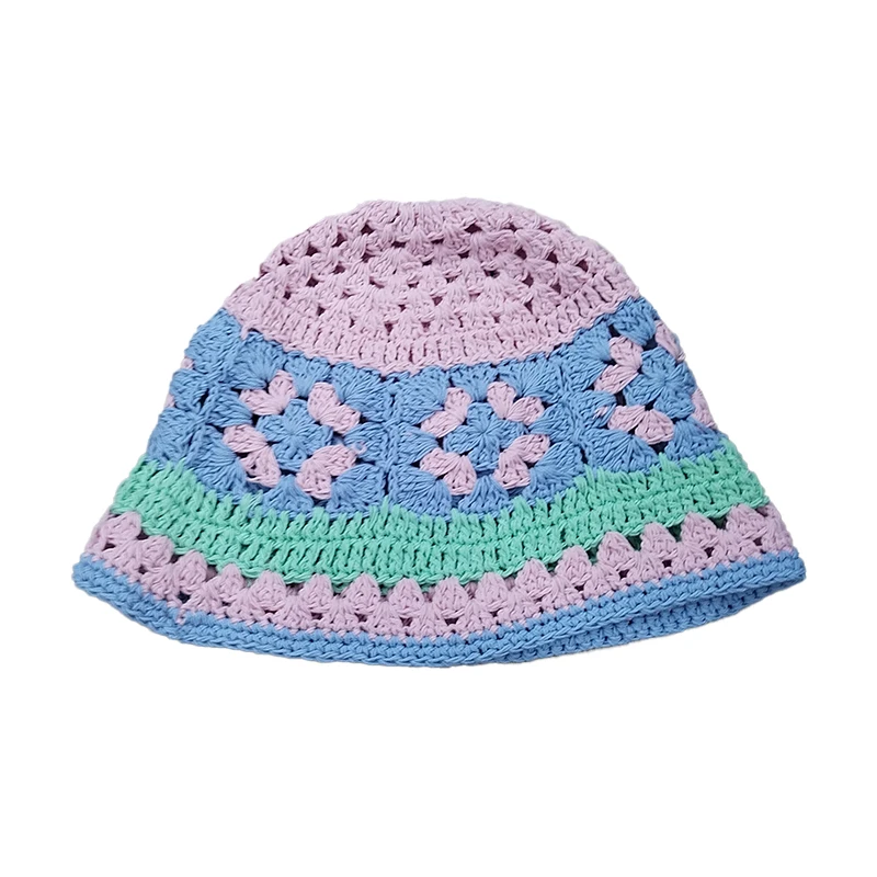 Hot Selling Handmade Knitted Hats For Women Thermal Hat Winter Warm Comfortable Designer Bucket Hat Popular