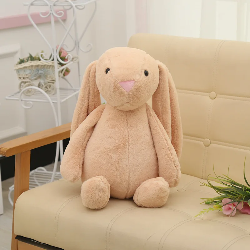 free sample stuffed custom plush long ear colorful bunny toy/wholesale plush rabbit toy for easter festival/plush bunny toy