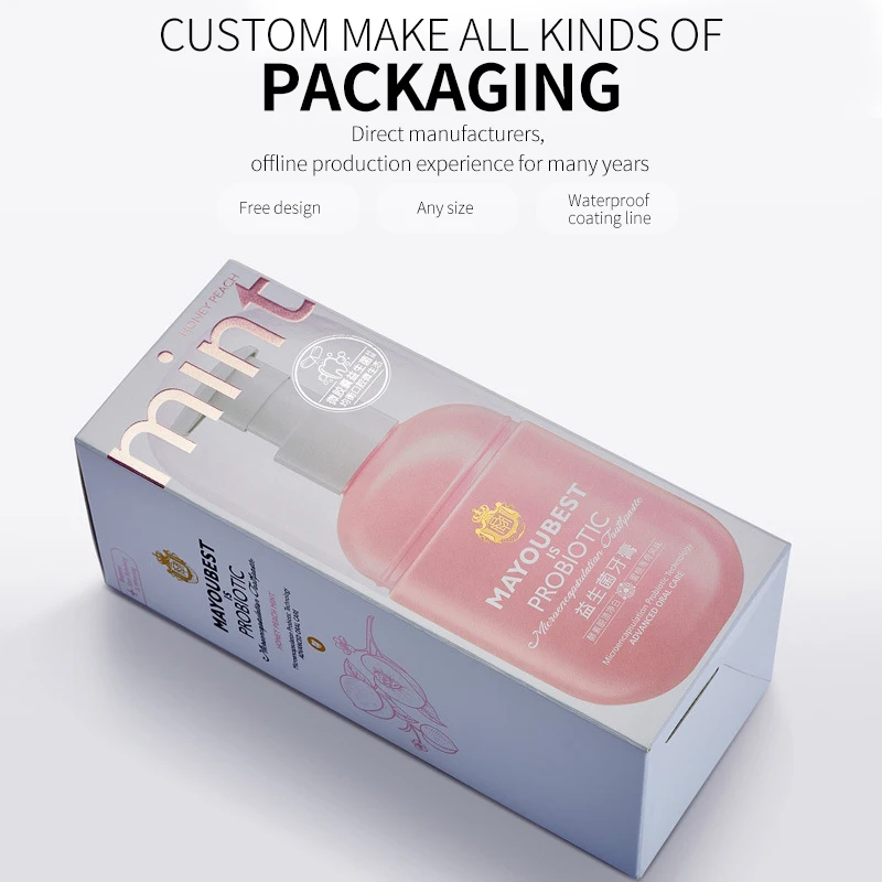 
Wholesale Customized Luxury Logo Soft Box Packaging for Delicate Packaging Of Toothpaste 