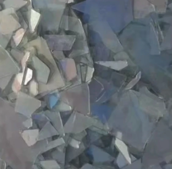 Clear Broken Float Glass Plates Scraps White Recycled Tempered Window Cullet for Making Float Glass