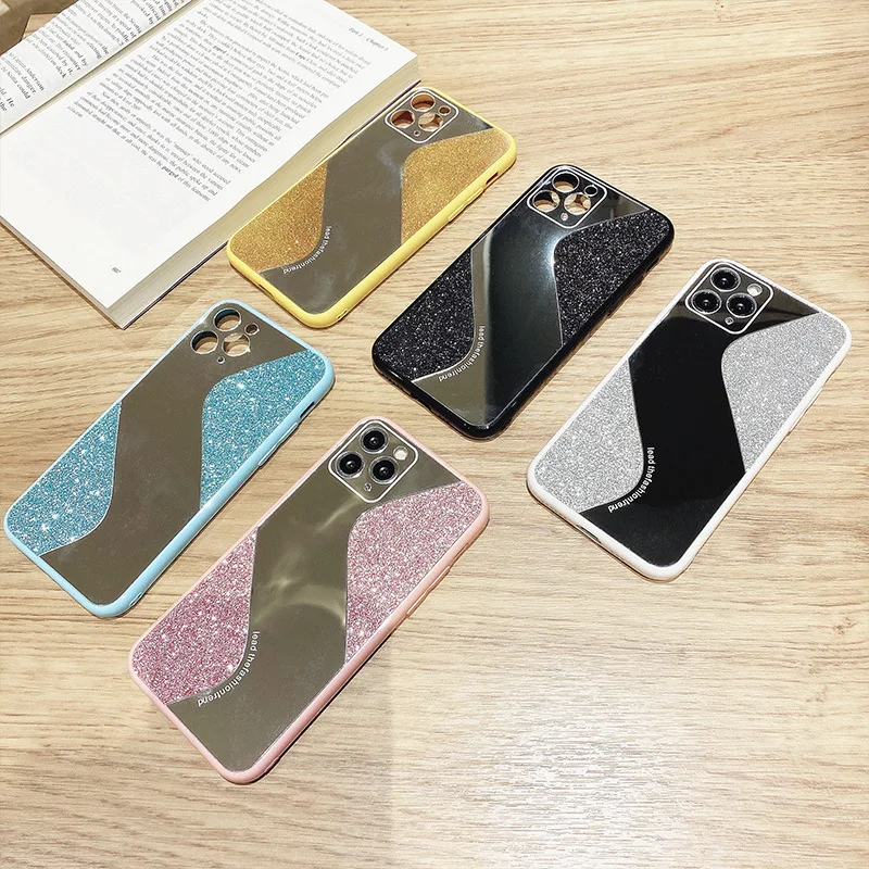 Новый зеркальный сетчатый красный подходит для iPhone11 Pro Max X / 7/8 защитный чехол 12mini Чехол