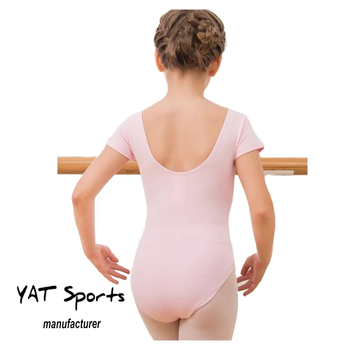  Детские танцевальные gymastics конкуренции Трико Спортивная футболка с коротким рукавом быстро высыхает балетное