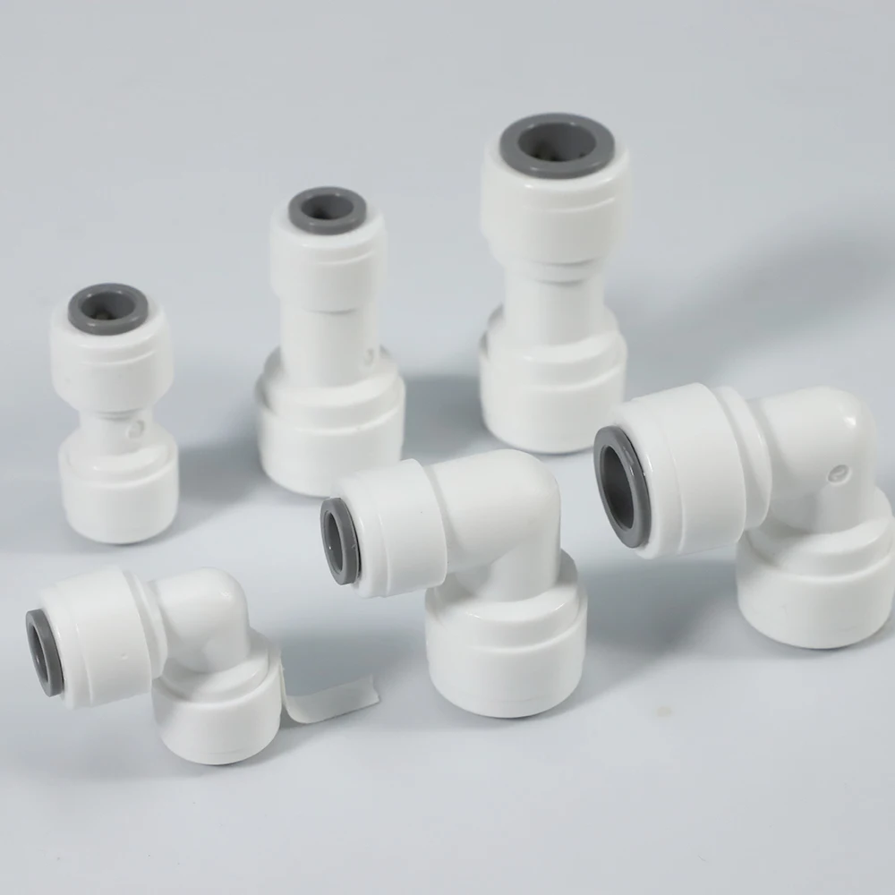 Plastic water accessories 1/4 - 1/4 Elbow RO System Parts Quick Fitting Connector Fitting Quick Connector