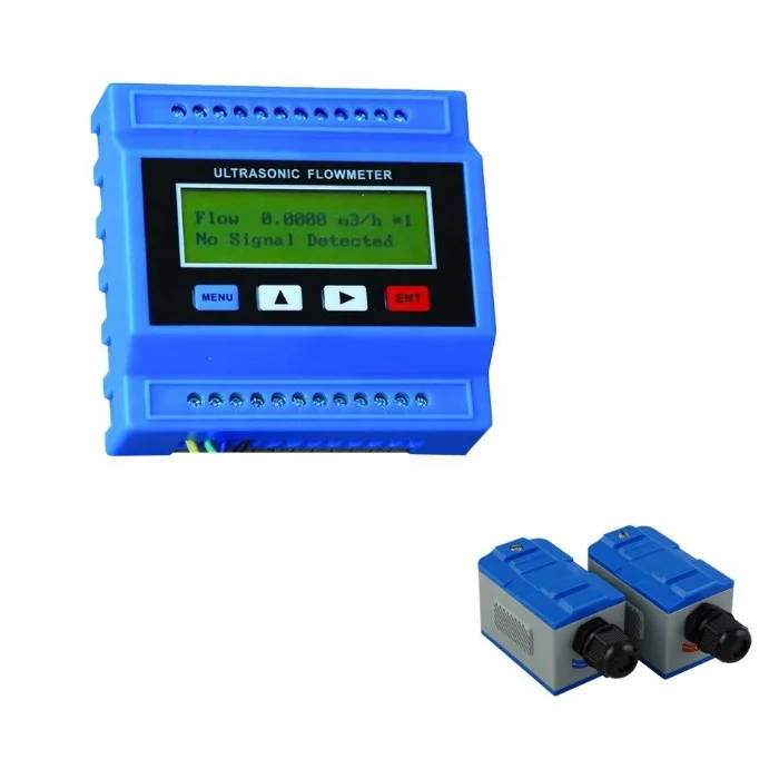 TUF-2000M Module clamp on type ultrasonic transit time flow meter transducer digital water ultrasonic flowmeter