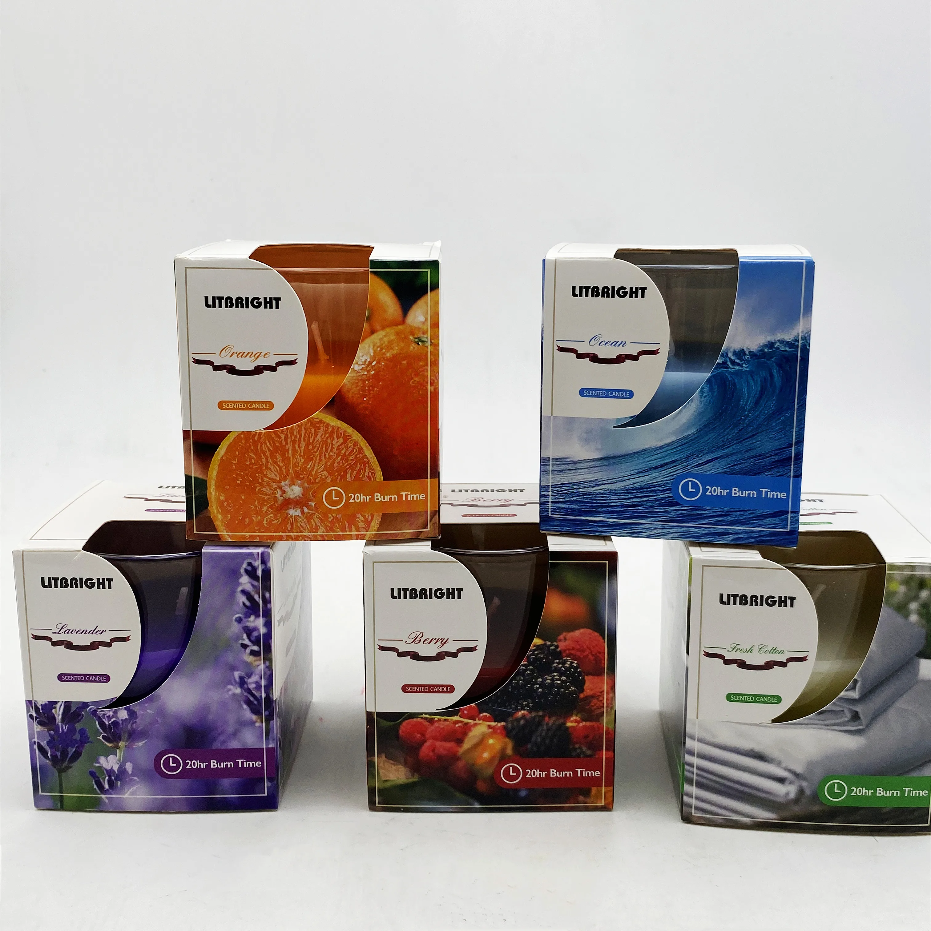Promotion Private Label Body Aromatherapy Candles Aromatic in Bulk Luxury Wholesale Soy Wax Frosted Glass Scented Candle