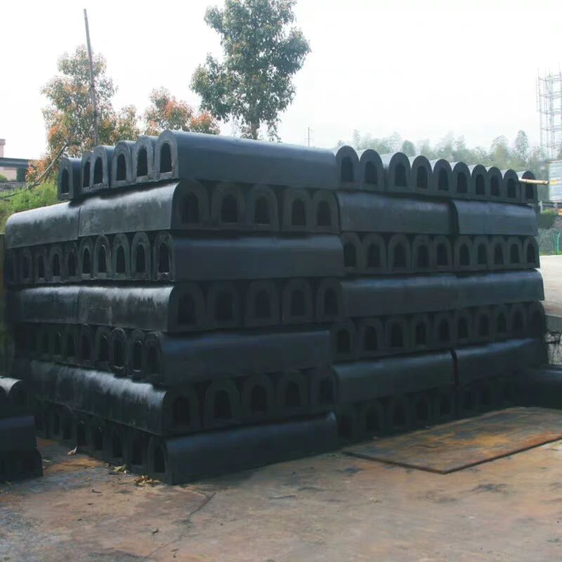 Boat ship D500x1500mm marine rubber fender for wharf and dock bumper seal strip
