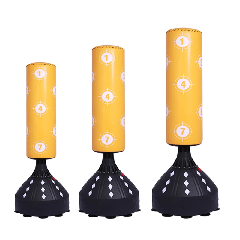 Factory high quality standing punching bag kick boxing/ sandbag stand for MMA fitness training freestanding bags with base
