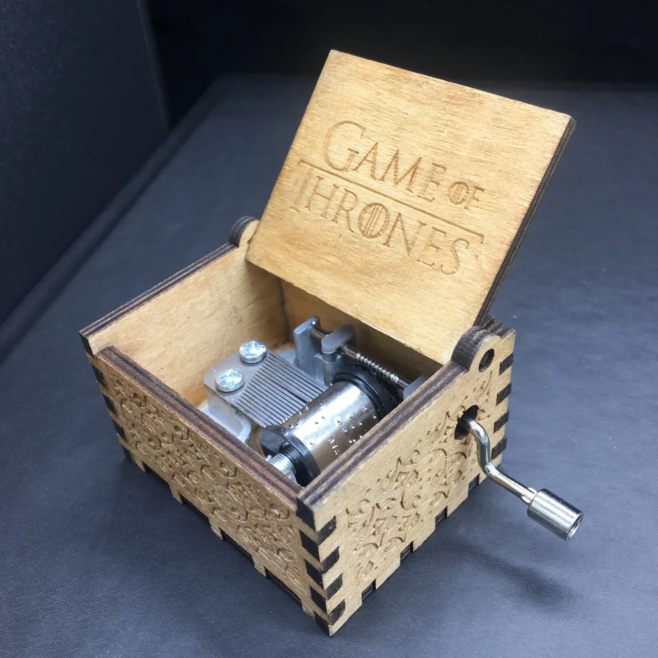 Hand crank Wooden gift music box Harry Music Potter Box