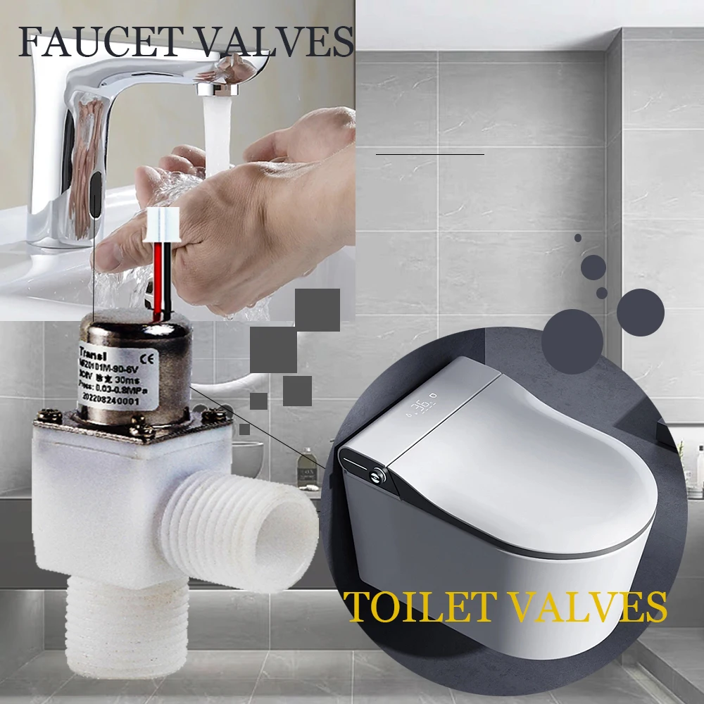 DC 3.6V 6V 12V Mini Latching Water Solenoid valves 2 Way 1/2inch Pulse Type Solenoid Valve For Intelligent Faucet Water System